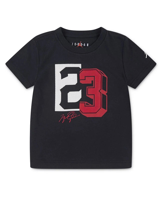 New Jordan Big Boys 23 Short Sleeve Tee - Black (XL)