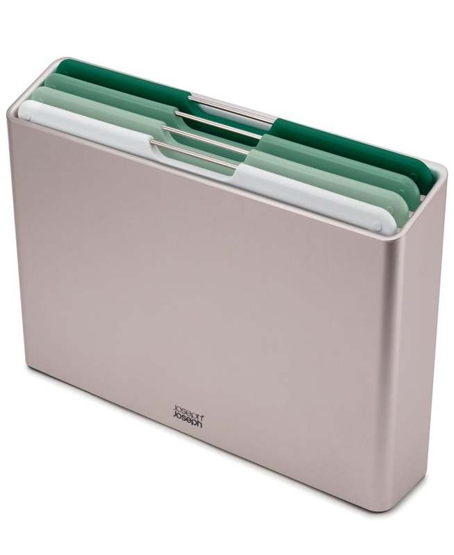 New Joseph Joseph Folio 4 - Piece Color - Coded Cutting Board Set (Sage Green) - Kidsy