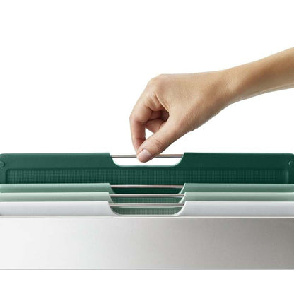 New Joseph Joseph Folio 4 - Piece Color - Coded Cutting Board Set (Sage Green) - Kidsy