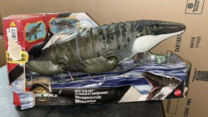 New Jurassic World Bite ‘N Blast Mosasaurus Action Figure - Kidsy