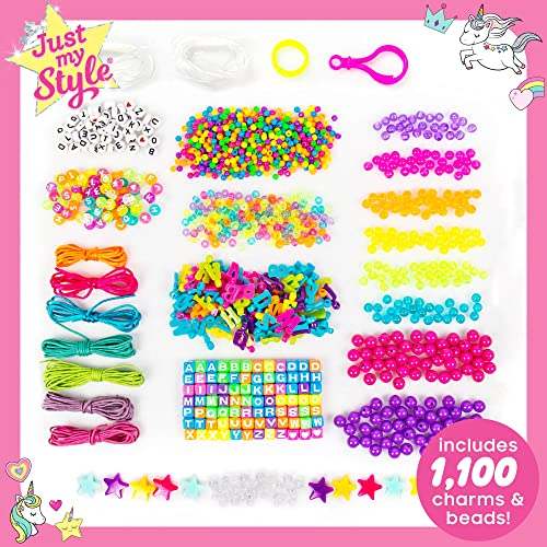 New Just My Style ABC Beads Jewelry Kit 1000+ Pieces (Small) - Kidsy