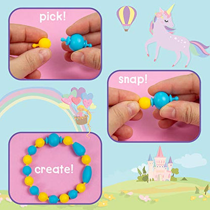 New Just My Style Unicorn Pop Beads 500 Piece Jewelry Kit - Kidsy