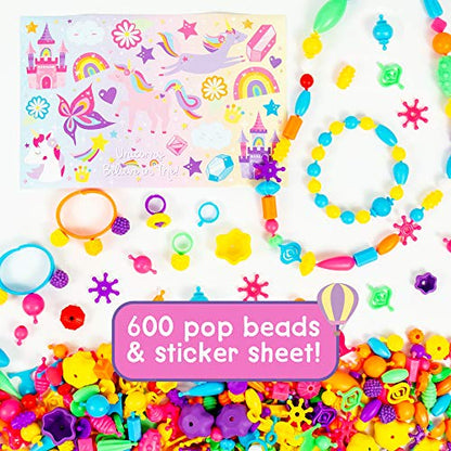 New Just My Style Unicorn Pop Beads 500 Piece Jewelry Kit - Kidsy