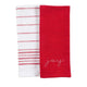 New Kaf Home Embroidered Towels, 2 - Pack (Red) - Kidsy