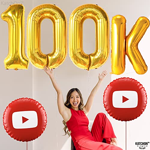 New KatchOn Gold Number 100 Balloon 40 Inch - Kidsy