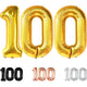 New KatchOn Gold Number 100 Balloon 40 Inch - Kidsy