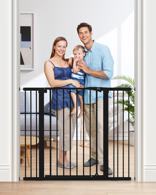 New keny 36" Extra Tall Baby Gate for Doorways (29.7-46"Wide,36"Tall - Black) - Kidsy