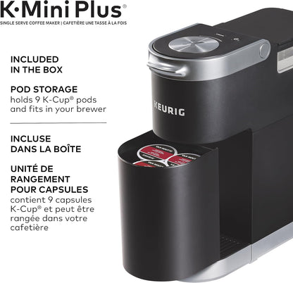 New Keurig K - Mini Plus Single Serve K - Cup Pod Coffee Maker (Black) - Kidsy