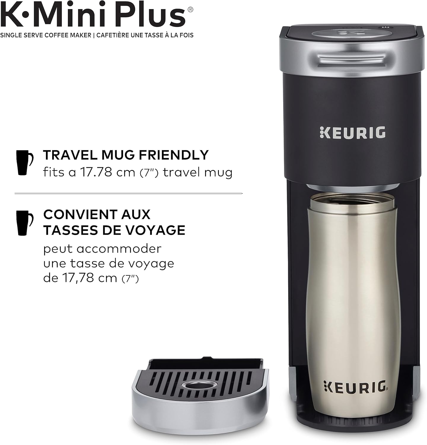 New Keurig K - Mini Plus Single Serve K - Cup Pod Coffee Maker (Black) - Kidsy