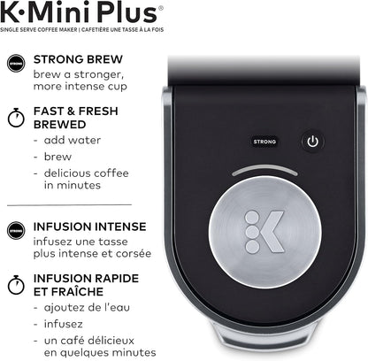 New Keurig K - Mini Plus Single Serve K - Cup Pod Coffee Maker (Black) - Kidsy
