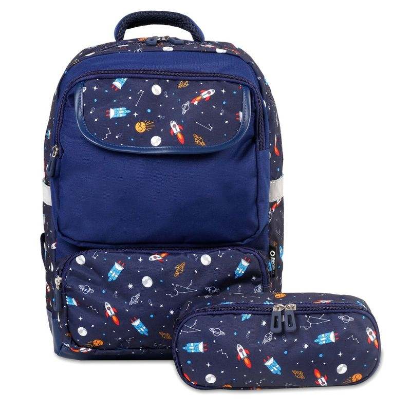 FINAL SALE Kids' J World Sprouts 15" Backpack and Pencil Case Set - Spaceship