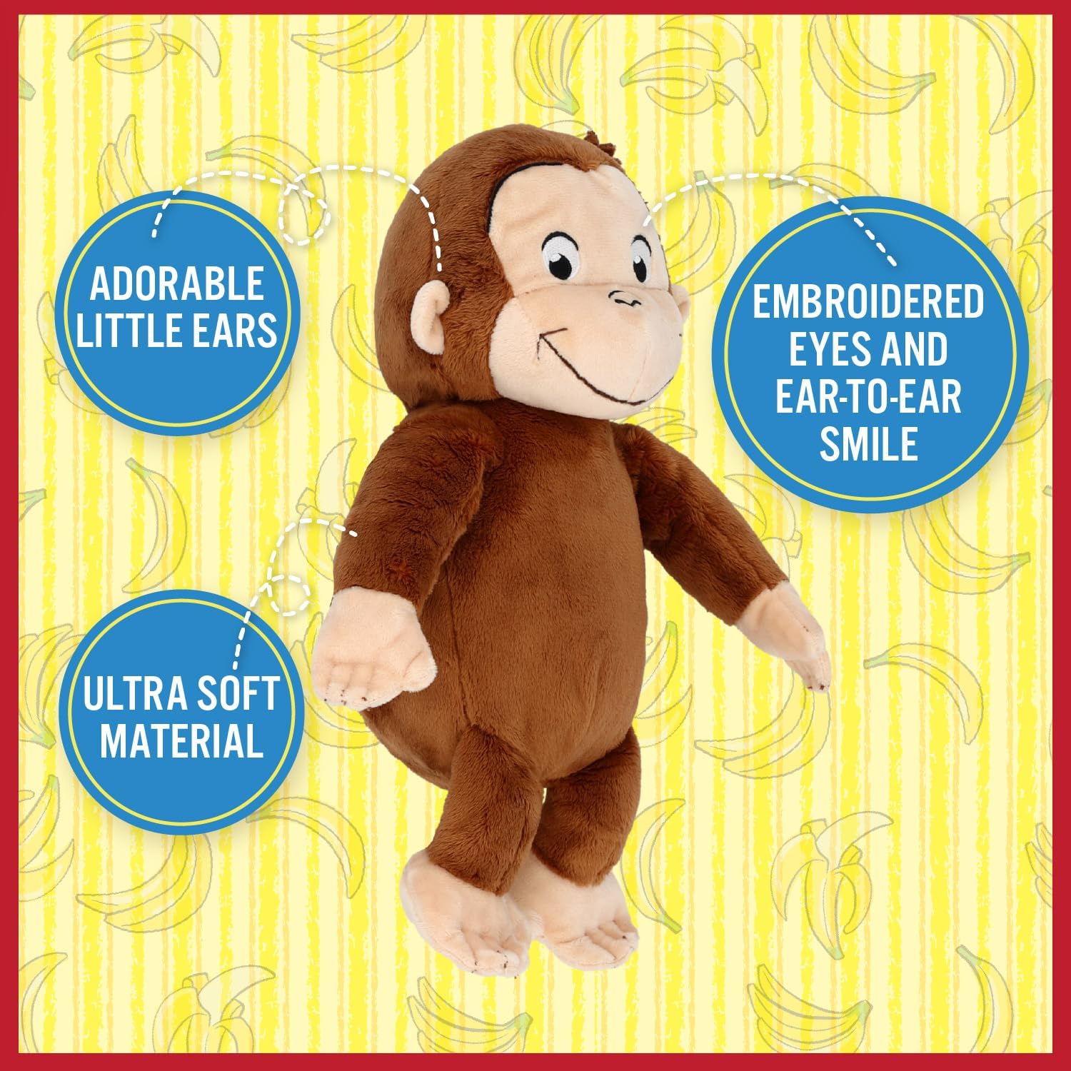 New Kids Preferred Curious George Plush Monkey 8 - Inch - Kidsy