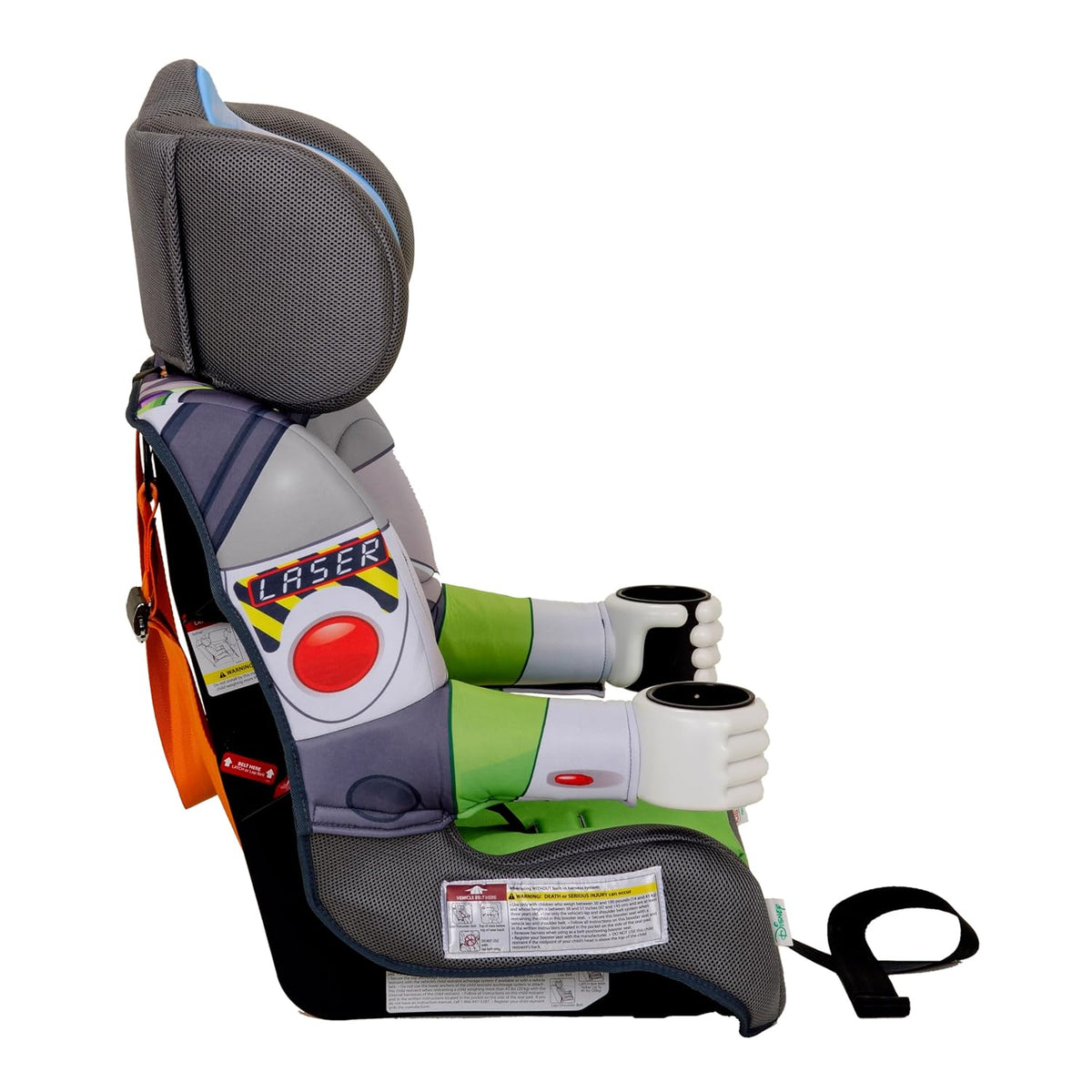 New KidsEmbrace 2-in-1 Car Seat | Forward-Facing Harness (26.5–65 lbs) & Booster Mode (40–100 lbs) (Disney Buzz Lightyear) - Kidsy