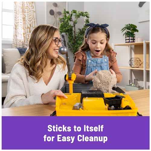 New Kinetic Sand, Construction Site Folding Sandbox with 2lbs Play Sand & Toy Truck - Kidsy
