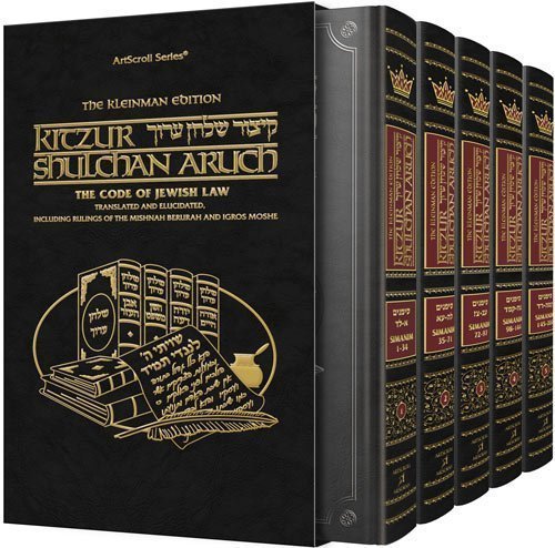 New Kleinman Edition Kitzur Shulchan Aruch 5 - Volume Slipcased Set - Kidsy