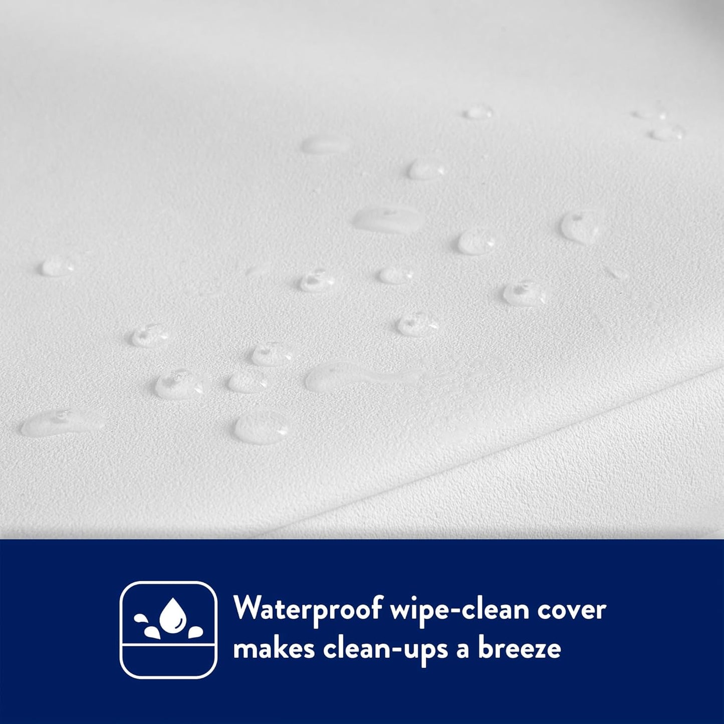 New Kolcraft Waterproof Contoured Wipeable Baby Diaper Changing Pad 16'x32' (White) - Kidsy