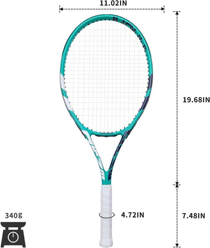 New KUIWA Tennis Rackets for Adults, Pre - Strung 27 Inch Tennis Racquets - 2 Player - Kidsy