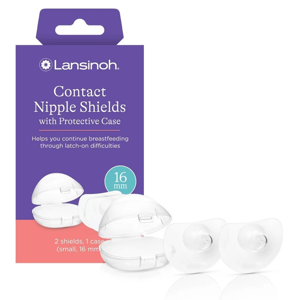 New Lansinoh Contact Nipple Shield with Case - 16mm - 2ct