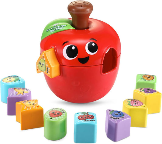 New LeapFrog Spin and Change Apple Shape Sorter Toy - Kidsy