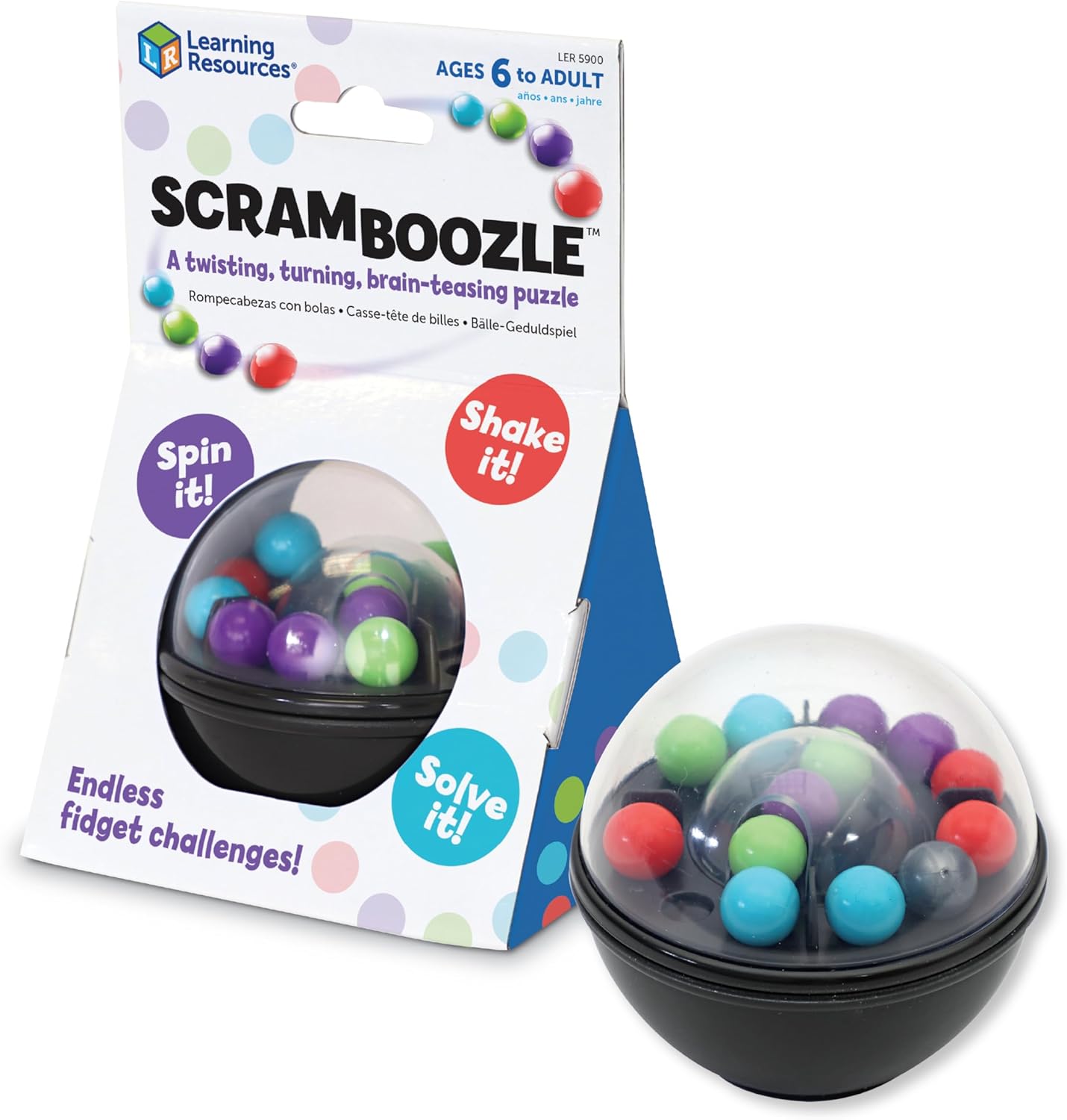 New Learning Resources Scramboozle Puzzle Ball 3D Brain Teaser - Kidsy