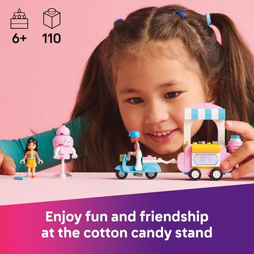 New LEGO Friends Cotton Candy Stand and Scooter Building Toy (42643) - Kidsy