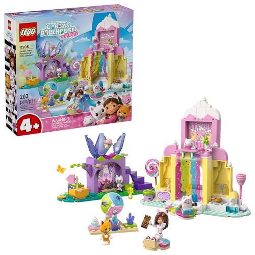 New LEGO Gabby’s Dollhouse Sweet Treat Mountain & Kitty Garden Building Blocks (11205)