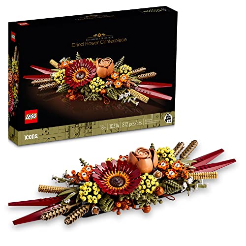 New LEGO Icons Dried Flower Centerpiece Building Sets (10314) - Kidsy
