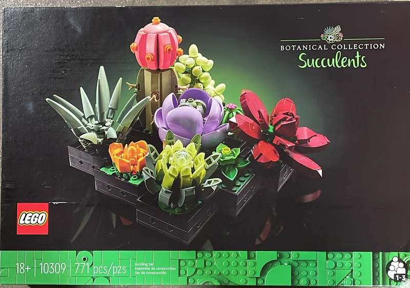 New LEGO Icons Succulents Artificial Plant Set for Adults (10309) - Kidsy