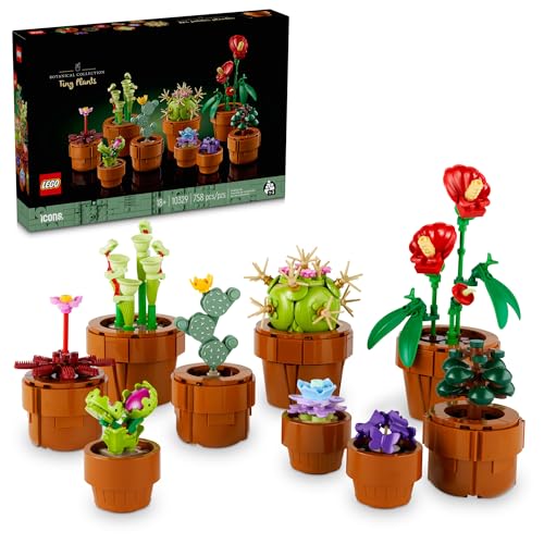 New LEGO Icons Tiny Plants Building Set, Cactus Décor (10329) - Kidsy