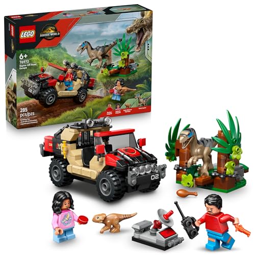 New LEGO Jurassic World Raptor Off - Road Escape Dinosaur Toy (76972) - Kidsy