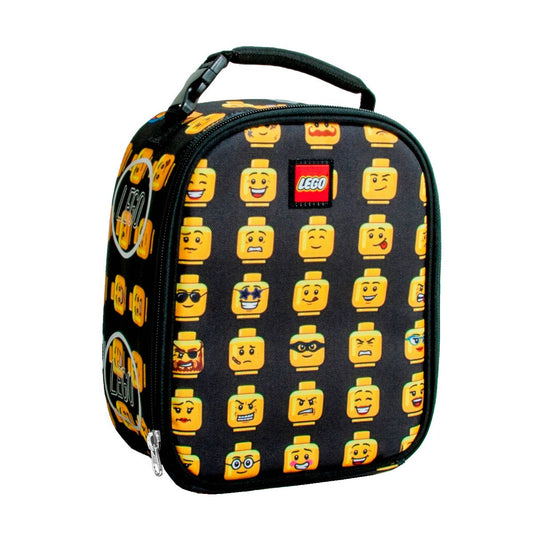 New LEGO Minifigure Lunch Bag (Black/Yellow) - Kidsy