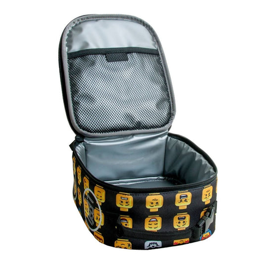 New LEGO Minifigure Lunch Bag (Black/Yellow) - Kidsy