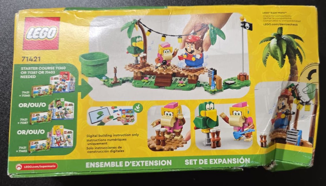 New LEGO Super Mario Dixie Kong’s Jungle Jam Expansion Set (71421) - Kidsy