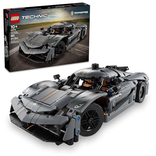 New LEGO Technic Koenigsegg Jesko Absolut Grey Hypercar, Sports Car Building Set (42173) - Kidsy