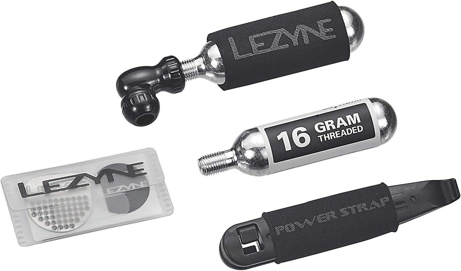 New Lezyne Twin Speed CO₂ Inflator & Tire Repair Kit (Black) - Kidsy