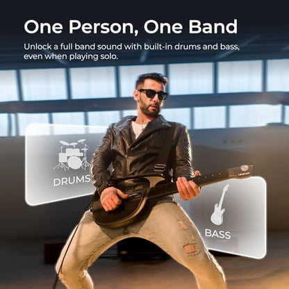 New LiberLive C1 Stringless Smart Foldable Travel Guitar (Green) - Kidsy