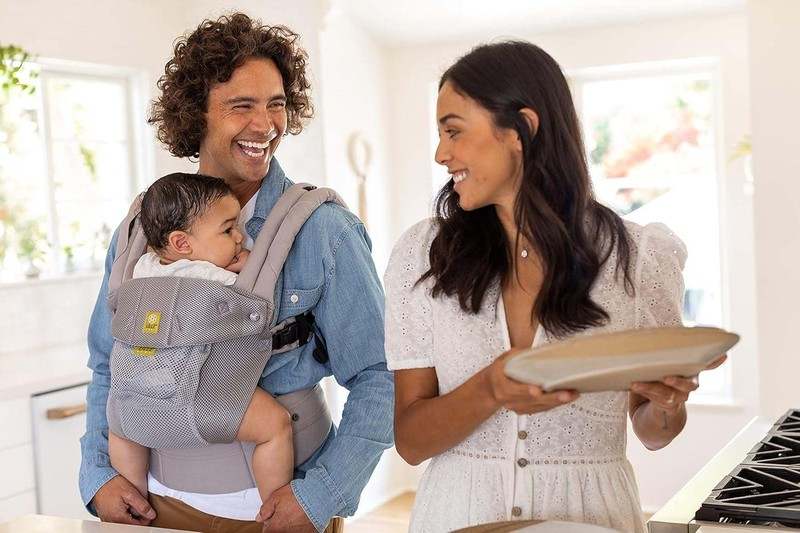 New LÍLLÉbaby Complete Airflow Ergonomic 6 - in - 1 Baby Carrier with Lumbar Support (7 - 45 Pounds | Silver) - Kidsy