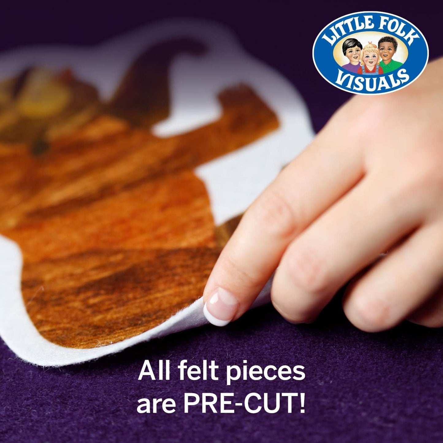 New Little Folk Visuals Old Lady Who Swallowed a Fly Precut Flannel/Felt Board Figures - Kidsy