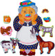 New Little Folk Visuals Old Lady Who Swallowed a Fly Precut Flannel/Felt Board Figures - Kidsy