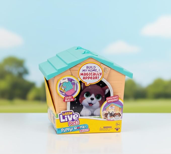 New Little Live Pets My Puppy’s Home Mini Playset (Teal & Orange) - Kidsy