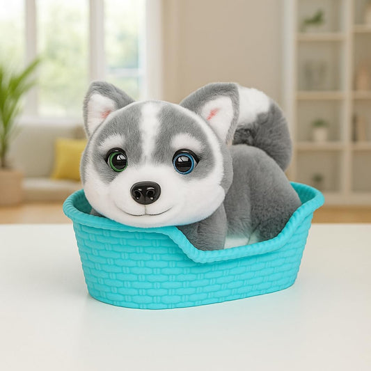 New Little Live Pets My Really Real Puppy Mini Aurora Husky Interactive Plush - Kidsy