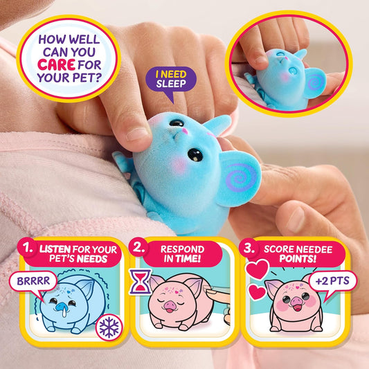 New Little Live Pets NeeDees Candy Series Pack of 3 Interactive Plush Toys - Kidsy