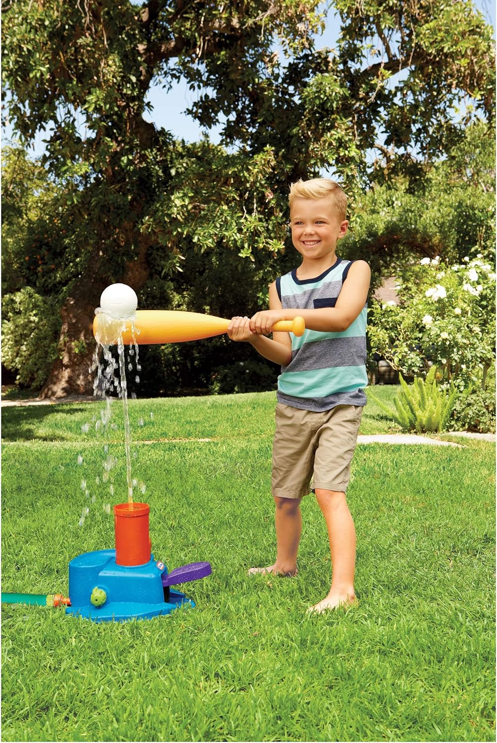 New Little Tikes 3 - in - 1 Triple Splash T - Ball Set with 3 Balls - Kidsy
