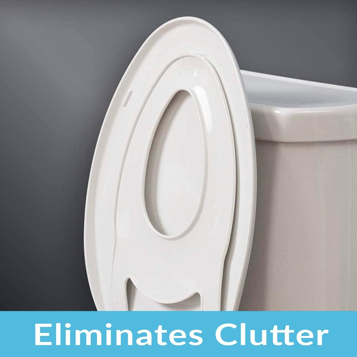 New Little2Big Toilet Seat with Built - In Potty Training Seat (White) - Kidsy