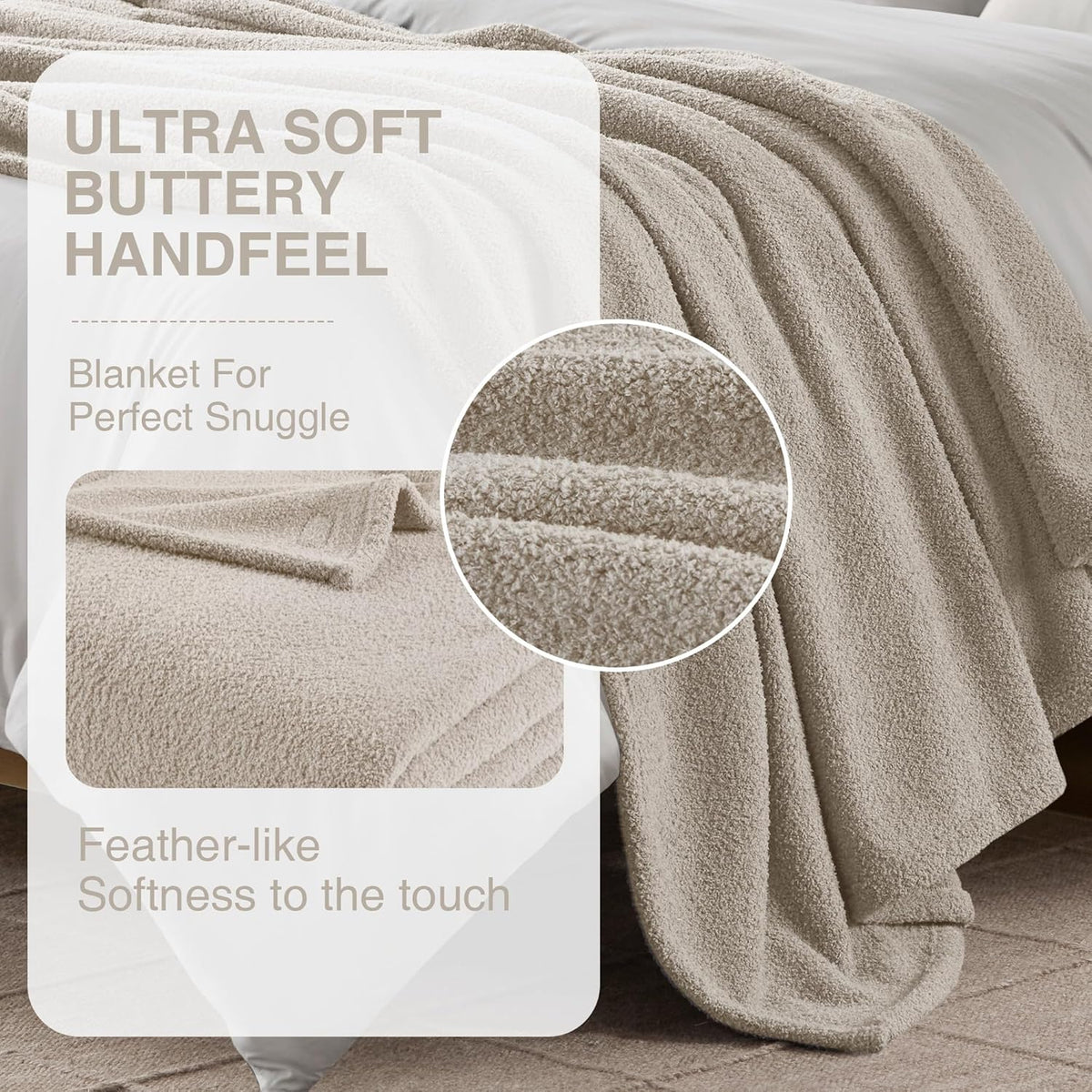 New Madison Park Dream Soft Bed Blanket (Brown) - Kidsy