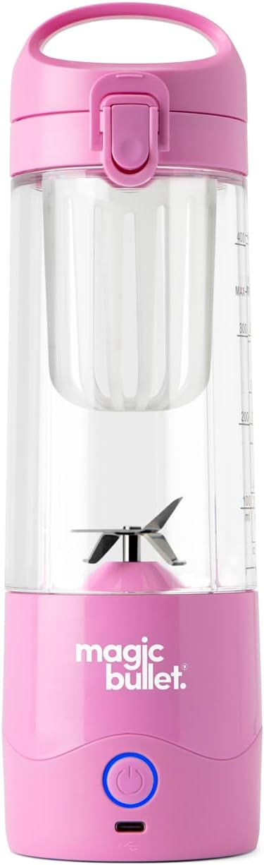 New Magic Bullet 16 Oz. Single Speed Portable Blender (Flamingo Pink) - Kidsy