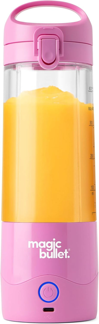 New Magic Bullet 16 Oz. Single Speed Portable Blender (Flamingo Pink) - Kidsy