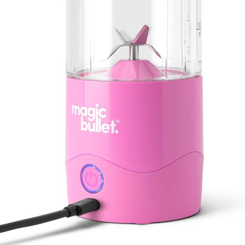 New Magic Bullet 16 Oz. Single Speed Portable Blender (Flamingo Pink) - Kidsy