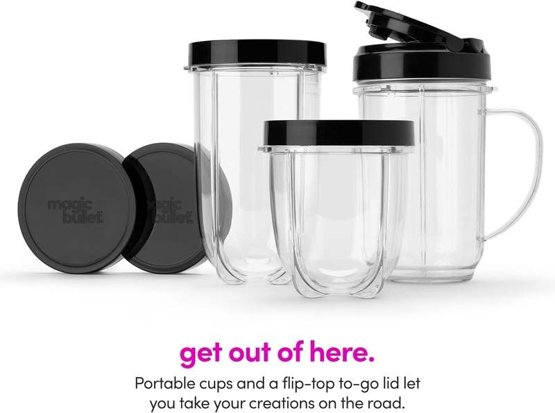 New Magic Bullet Blender, 11 - Piece Set (Silver) - Kidsy