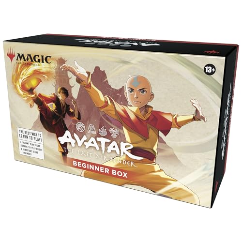New Magic: The Gathering | Avatar: The Last Airbender Beginner Box | 2 - Player Card Game | Includes 2 Tutorial Decks, 8 Themed Half - Decks, 2 Playboards, 2 Spindowns, and More - Kidsy
